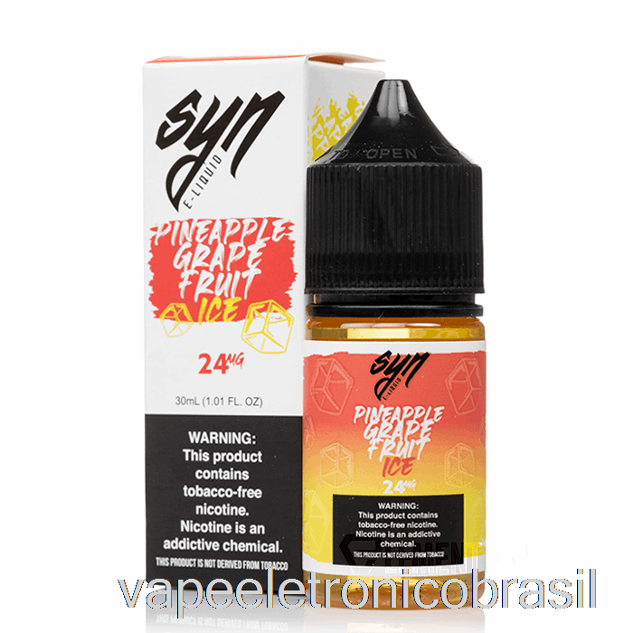 Vape Recarregável Gelo Abacaxi Uva - Sais Sin - 30ml 48mg